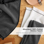 KitchenAid Gourmet Series Gridlines Kitchen Towels 3-Pack Set, 100% Cotton - Image 7