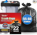 Teivio Trash Bags, 55-60 Gallon, by Teivio