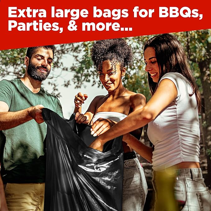 ToughBag 65 Gallon Trash Bags – 50x48" Large Black Garbage Can Liners – Made in - Image 7