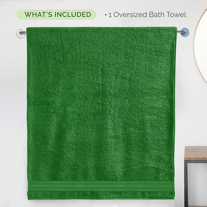 Elegant Comfort Three Line Popcorn Extra Large Luxury Bath Towel - Image 5