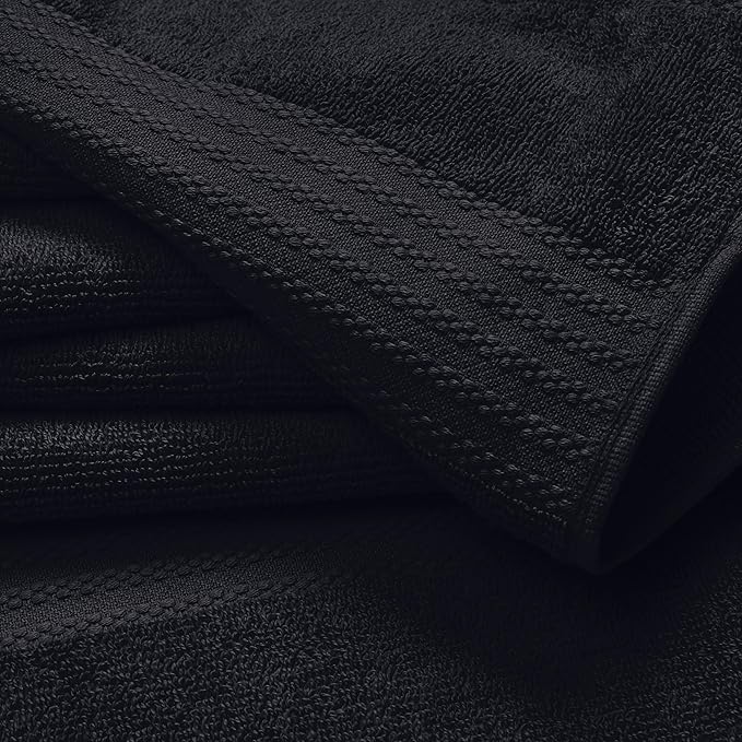 GLAMBURG Premium Cotton Oversized 2 Pack Bath Sheet 35x70-100% Pure Cotton - Image 2