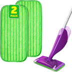 2 Pack Reusable Mop Pads, Compatible by BEFANTY