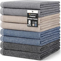 Homaxy Premium Kitchen Towels, Large Cotton Kitchen Hand Towels, Flat and Terry by Homaxy