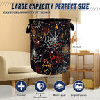 Colorful Spider Web Laundry Basket Foldable Oxford Cloth Halloween Laundry - Image 3