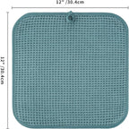 Microfiber Waffle Face Towels, 4 Pieces, Fast Drying, Lint Free 430 GSM - Image 7
