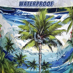 Tropical Palm Tree Laundry Basket Oxford Cloth Colorful Hawaii Laundry Hamper - Image 4