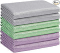 HOMEXCEL Microfiber Glass Cleaning Cloths-6PK, Stainless Steel, Premium Magic by HOMEXCEL