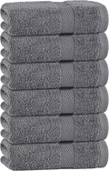 White Classic Gray Hand Towels for Bathroom Cotton Hand Towel Bulk for Gym by WhiteClassic