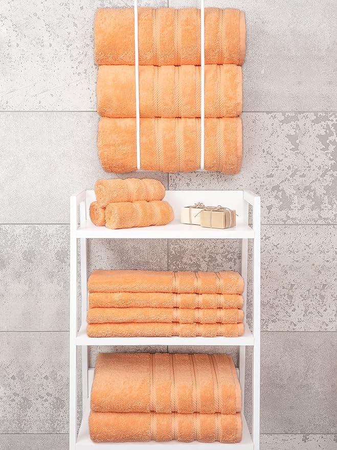 American Soft Linen Luxury 4 Piece Bath Towel Set, 600 GSM 100% Cotton Turkish - Image 7