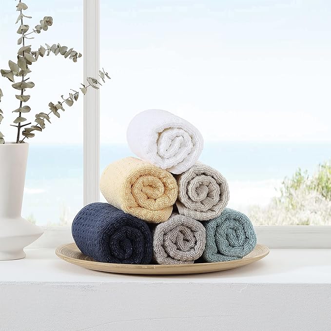 Tommy Bahama- Hand Towel Set, Highly Absorbent Cotton Bathroom Decor, Low - Image 6