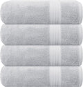 GLAMBURG Premium Cotton 4 Pack Bath Towel Set by GLAMBURG