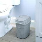 Bath Bliss 9.5 Liter Swing Top Waste Bin Sailor Knot Trash Can | Dimensions: - Image 3