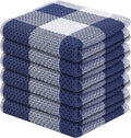 Homaxy 100% Cotton Waffle Weave Check Plaid Dish Cloths, 12 x 12 Inches by Homaxy