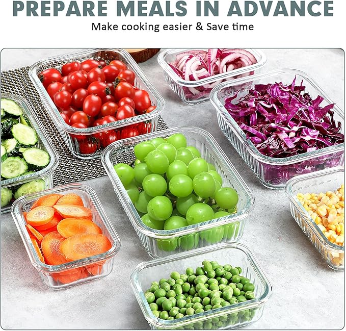 KOMUEE 10 Packs Glass Meal Prep Containers - Image 5