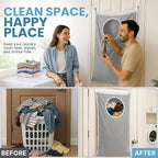 Hanging Laundry Hamper Bag XL, Space Saving over the Door Storage Bags - Image 4