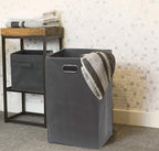 Simple Houseware Foldable Closet Laundry Hamper Basket, Dark Grey - Image 4
