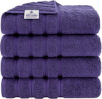 American Soft Linen Luxury 4 Piece Bath Towel Set, 600 GSM 100% Cotton Turkish by AmericanSoftLinen