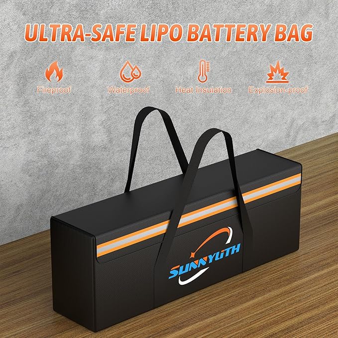 E-Bike Battery Safe Bag Fireproof Explosionproof, Large Document Lipo - Image 4