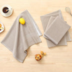 Homaxy Premium Kitchen Towels, Large Cotton Kitchen Hand Towels, Flat and Terry - Image 5