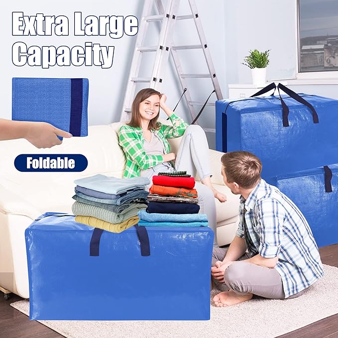 SWEET DOLPHIN 12 Pack Extra Large Moving Bags - Image 6