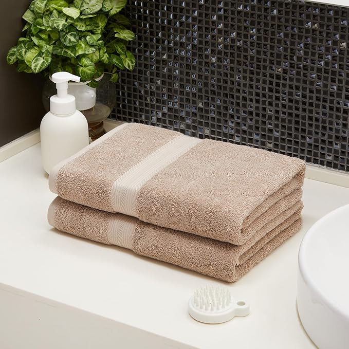 Amazon Basics Fade-Resistant 100% Cotton Bath Towel, Machine Washable - Image 7