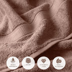 Superior Egyptian Cotton Pile Bath Towels, Ultra Soft Luxury Towel, Thick Plush - Image 6