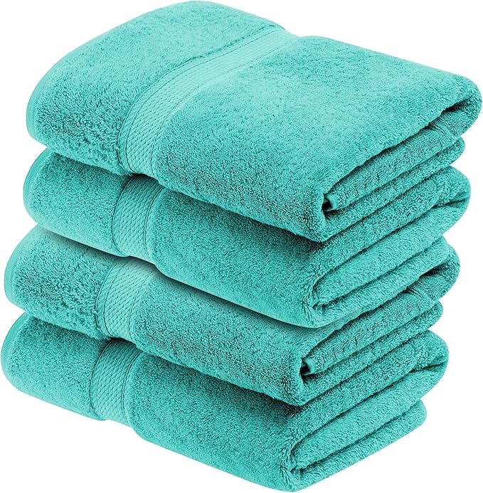 Superior Egyptian Cotton Pile Bath Towel Set of 4, Ultra Soft Luxury Towels - Image 2