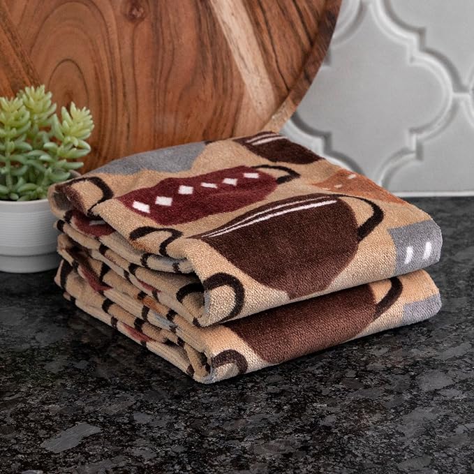 T-Fal Fiber Reactive Print Kitchen Towels: Highly Absorbent, Super Soft - Image 6