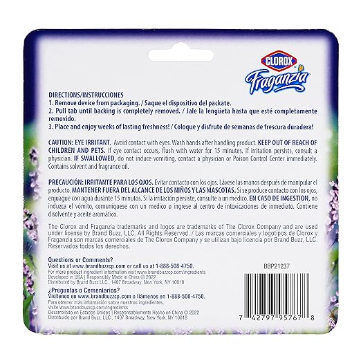 Clorox Fraganzia Small Rooms Air Freshener, Lavender - Image 5