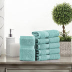 SUPERIOR Solid Egyptian Cotton Face Towel Set - Image 2