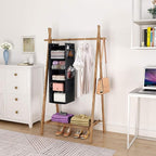 MAX Houser 5-Shelf Hanging Closet Organizer, Space Saver, Cloth Hanging Shelves - Image 2