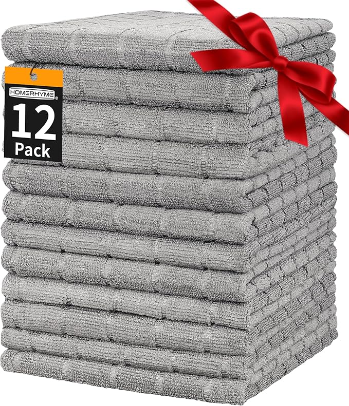 HOMERHYME Hand Towels, 12 Pack 25''*15'' Gym Towels by HOMERHYME