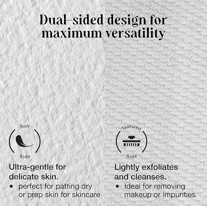 50 CT Face Cloths for Washing Face – Biodegradable Viscose Disposable Face - Image 4