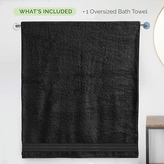 Elegant Comfort Three Line Popcorn Extra Large Luxury Bath Towel - Image 5