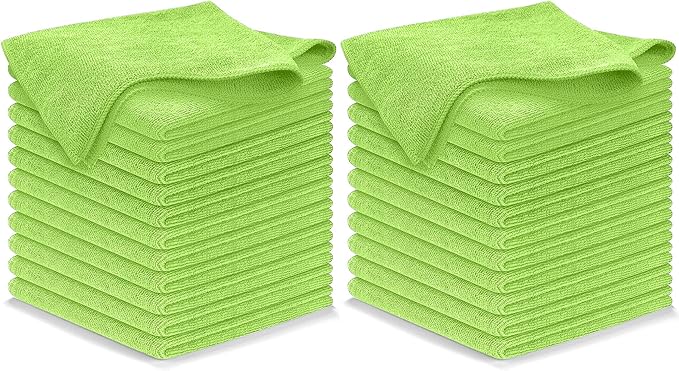 USANOOKS Microfiber Cleaning Cloth Light Green by USANOOKS