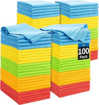 HOMERHYME Microfiber Cleaning Cloth, 100 Pack Cleaning Rags Microfiber Towel by HOMERHYME