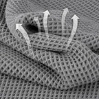 Microfiber Waffle Face Towels, 2 Pieces, Fast Drying, Lint Free 430 GSM - Image 2