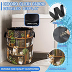Cute Cat Laundry Basket Bookshelf Animal Oxford Cloth Laundry Hamper Funny - Image 2