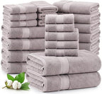 LANE LINEN Luxury Towels and Washcloths Sets by LaneLinen