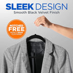 SereneLife Premium Non-Slip Velvet Hangers-Space Saving Heavy Duty Slim Suit - Image 3