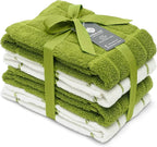 100% Cotton Terry Dish Towels, 4 pack16 x26 Inches, Super Soft and Absorbent by Ecotribe