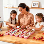 100 Pack Mini Cake Pans with Lids and Spoons Rectangular Aluminum Foil Baking - Image 7