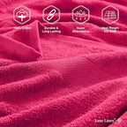 LANE LINEN Luxury 100% Ring Spun Cotton Large Bath Towels Set of 4 - Image 6