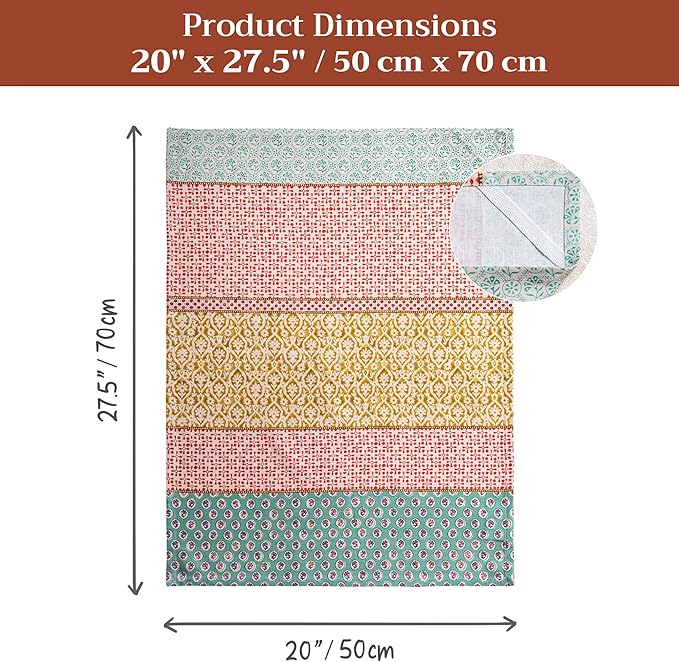 Maison d' Hermine Kitchen Towels Set of 3 100% Cotton 27.50" x 20" Reusable - Image 7