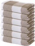 Homaxy 100% Cotton Waffle Weave Check Plaid Kitchen Towels, 13 x 28 Inches by Homaxy