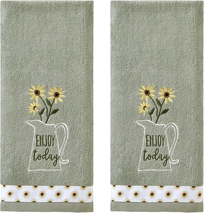 SKL HOME by Saturday Knight Ltd. Enjoy Today 2 Pc Hand Towel Set by SKLHomebySaturdayKnightLtd