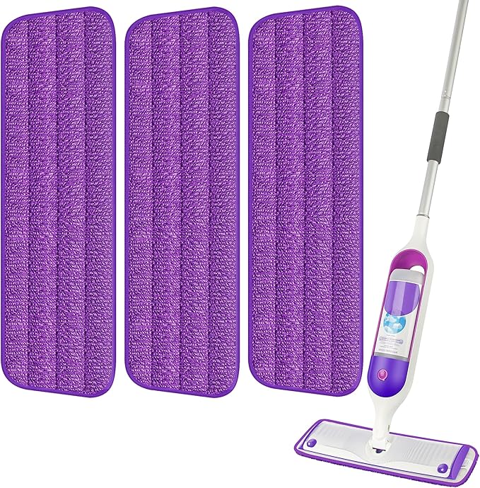 3 Pack Reusable Mop Pads Compatible by ILAVCOOL