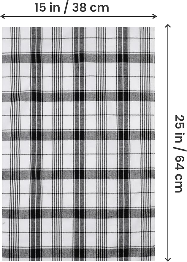 Utopia Towels Black & White Dish Towels 100% Ring Spun Cotton Highly Absorbent - Image 9