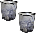 Mind Reader Mesh Trash Can, Waste Paper Basket, Metal Mesh, 9.75"L x 9.75"W x by MindReader
