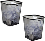 Mind Reader Mesh Trash Can, Waste Paper Basket, Metal Mesh, 9.75"L x 9.75"W x by MindReader
